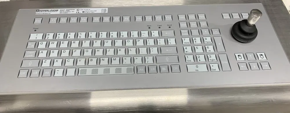 Pepperl+Fuchs EXTA2-F-F-K6-US-U-1.8 Industrial Keyboard with Trackball – ATEX II 2GD Ex ib IIC T4