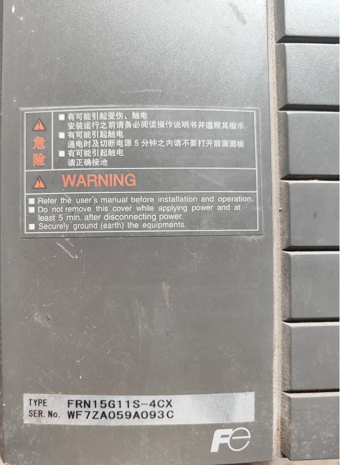 Inversor de frecuencia Fuji Electric Frenic 5000G11 / FRN15G11S-4CX, 15 kW, 380–480 V, 3 fases, 400 Hz