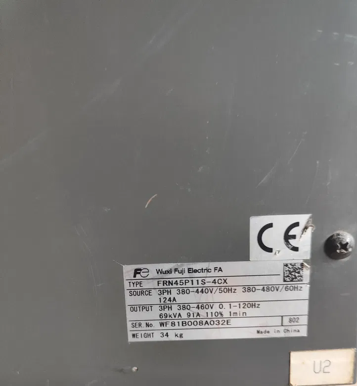 Fuji Electric Frenic FA FRN45P11S-4CX – 45 kW Frequency Inverter 5000P11 (3 Phase 380–480V)
