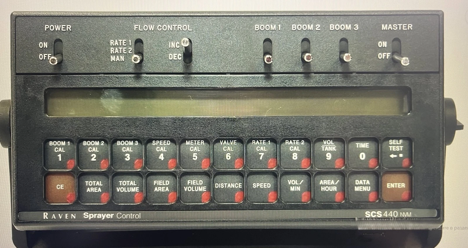 Raven Rev.B 063-0171-183 SCS 440 Spray Control Console 3 Boom Control