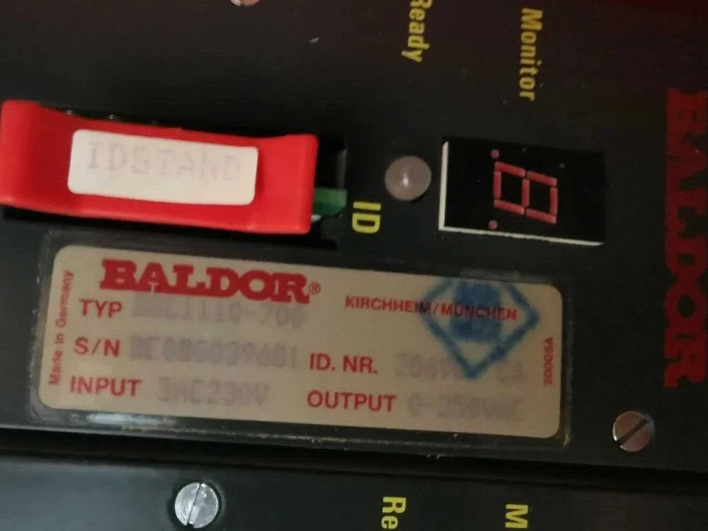 Servoaccionamiento de CA Baldor BSC1110-700 | Servoamplificador de CA de 230 V y 3 CA, control de movimiento industrial