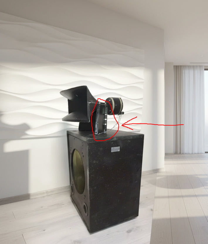 KINAP LOMO Cinema Speaker System – 25GDN-4 Woofers, 1A20 Compression Drivers with Horns, Original Passive Crossovers