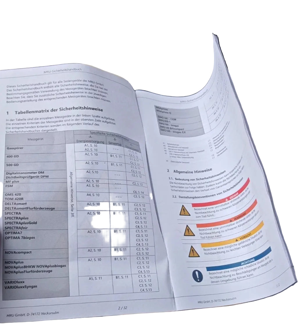 MRU NOVAplus RCU Rauchgasanalysator + NOVAplus Basiseinheit | 0–1100 °C | ±100 hPa