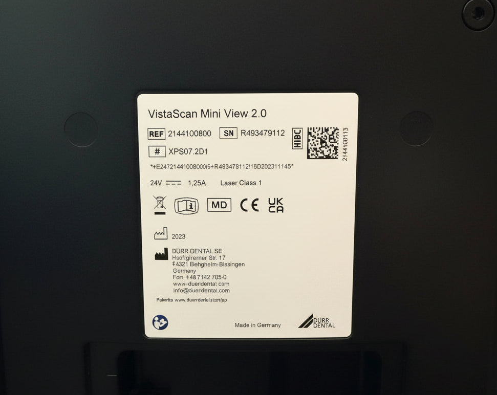 Dürr Dental VistaScan Mini View 2.0 PSP Scanner | Dental Imaging Plate Reader