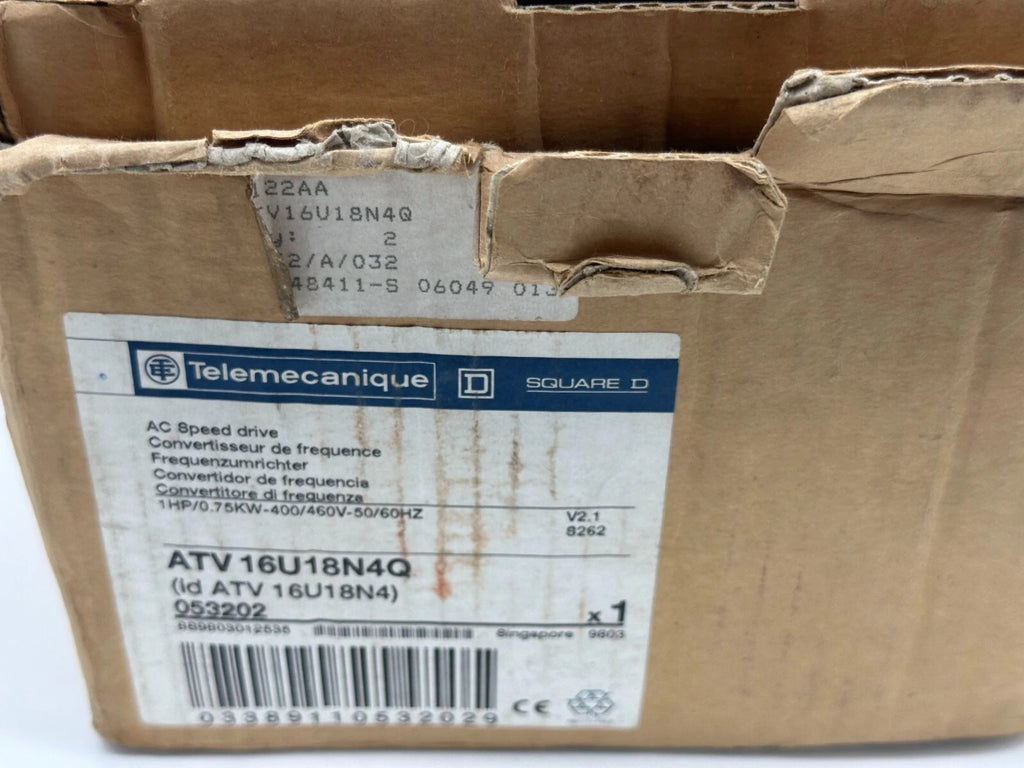 Telemecanique Altivar 16 ATV16U18N4 AC Variable Frequency Drive 1HP 0.75kW 400–460V