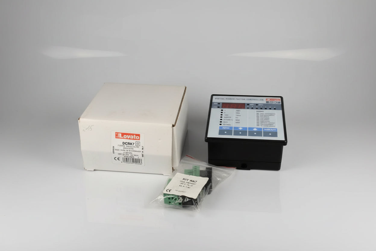Lovato DCRK7 Digital Power Factor Controller | 7-Step PFC Relay | 380–415 VAC