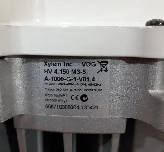 Hydrovar HV 4.150 M3-5|A-1000-G-1-V01.4 Variable Frequency Drive | Xylem Pump Controller | 3x380-480V