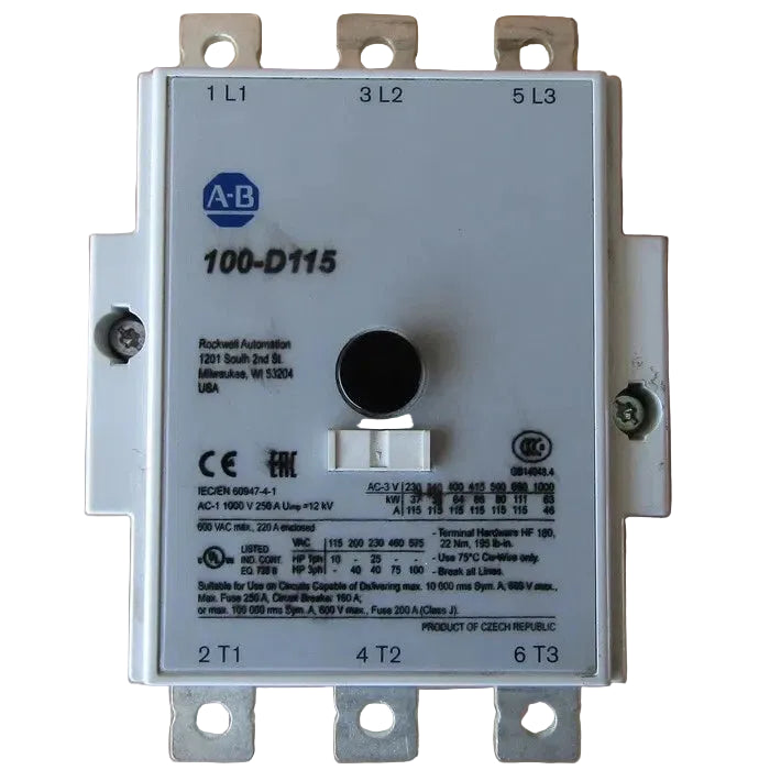 Allen-Bradley 100-D115 Contactor 115A 3-Pole 24V AC Coil