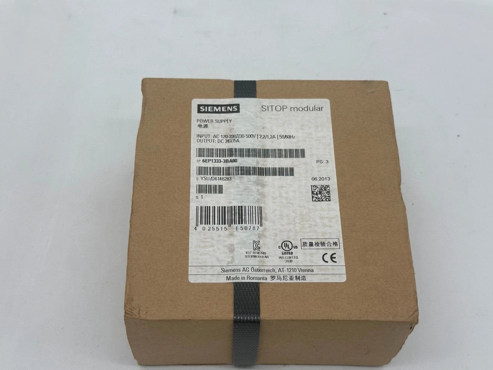 Siemens SITOP Modular 6EP1333-3BA00 Power Supply 24V DC 5A