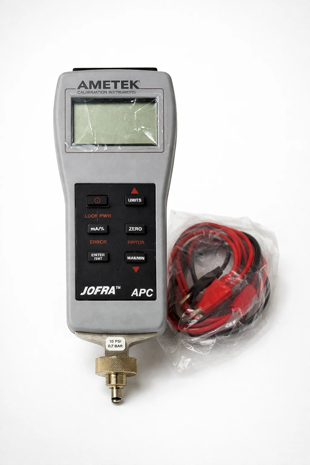 AMETEK JOFRA APC10 Druckkalibrator | Handlicher digitaler Druckkalibrator, 0–10 PSI | 0,7 bar