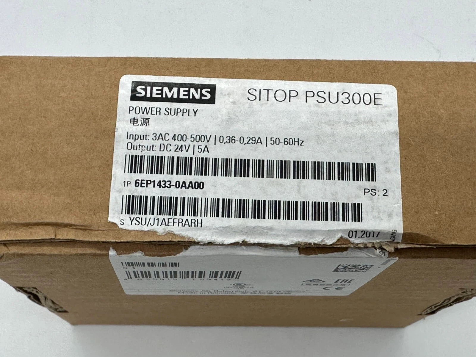 Siemens SITOP PSU300E 6EP1433-0AA00 Power Supply | 24V DC 5A