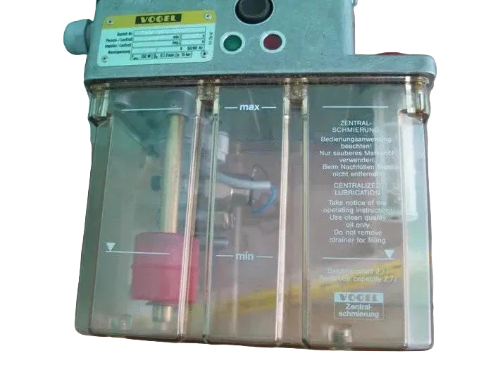 VOGEL 122 345 300 Centralized Lubrication Pump 110V 15bar 0.1 l/min