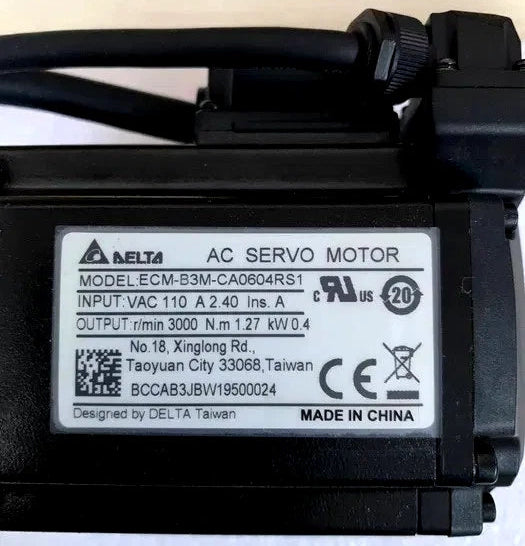 Servomotor de CA Delta ECM-B3M-CA0604RS1 | 400 W | 3000 rpm | Serie B3