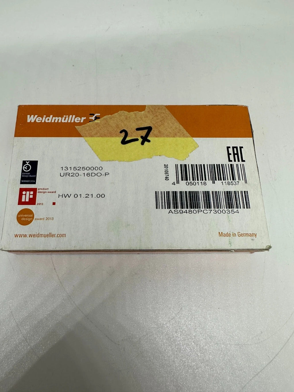 Weidmuller UR20-16D0-P Digital Output Module