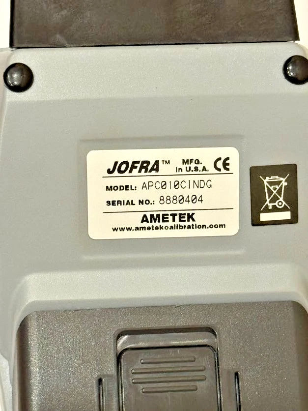 AMETEK JOFRA APC10 Pressure Calibrator | Handheld Digital Pressure Calibrator, 0–10 PSI I 0.7 Bar