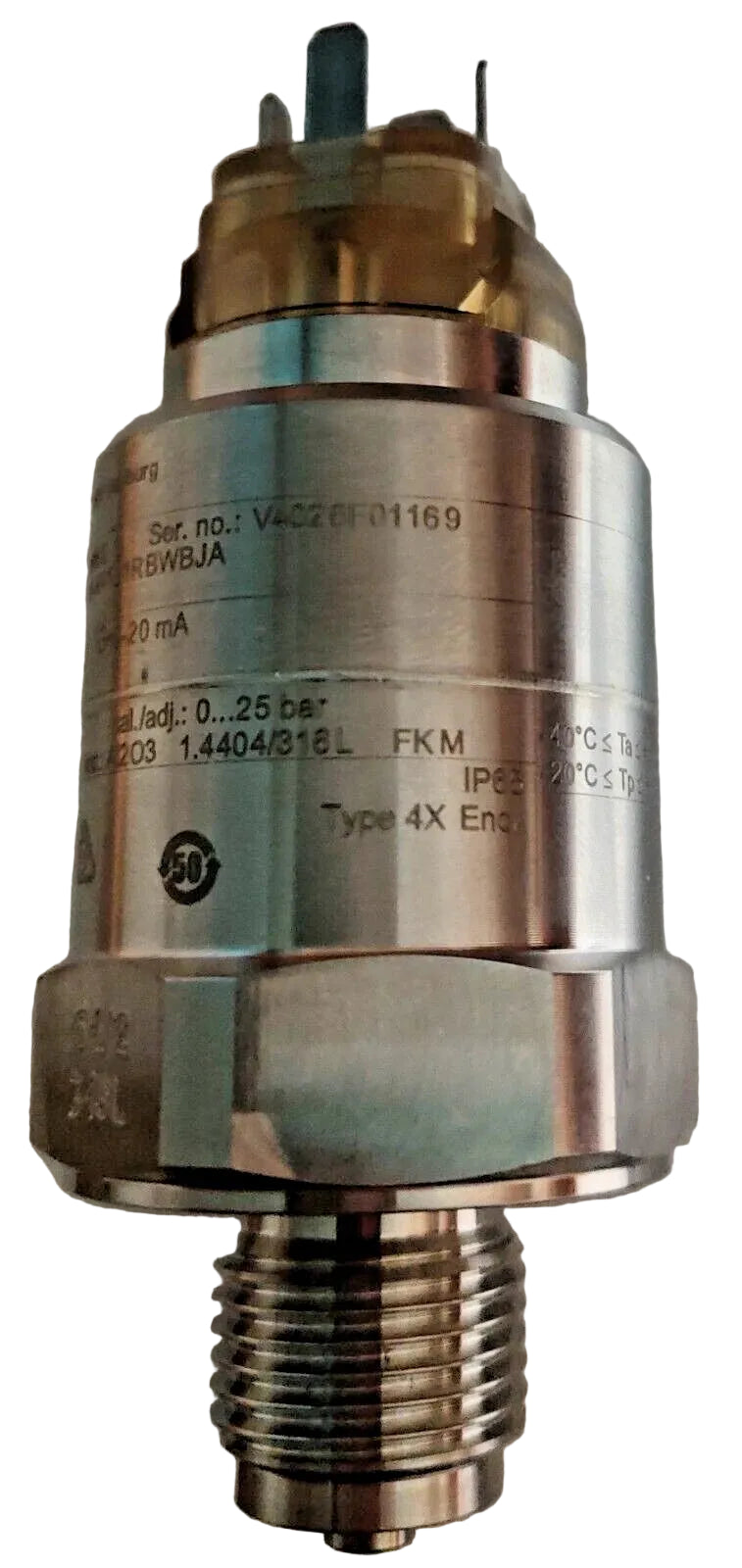 Transmisor de presión Endress+Hauser Cerabar PMC21-AA1U1RBWBJA 4-20 mA 25 bar G1/2 316L