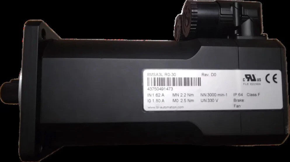 Servomotor B&R 8MSA3L.R0-30 – 2,2 Nm – 3000 RPM – IP64 – Con freno