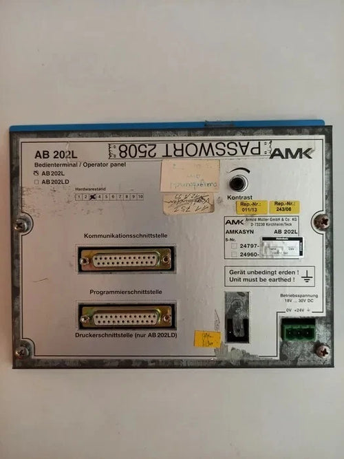 Panel de operador AMK AB 202L | Terminal de teclado HMI industrial, 24 VCC