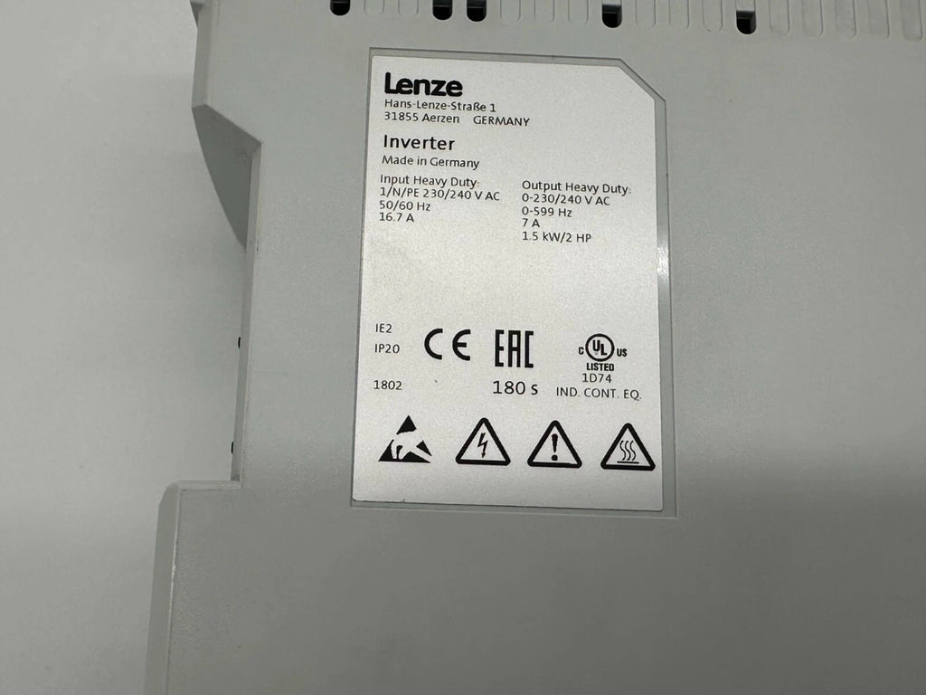 Lenze i510 Frequenzumrichter I51AE215B1001000S – 1,5 kW, 230–240 V, Hochleistungsausführung