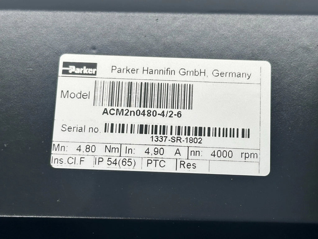 Parker Hannifin ACM2N0480-4/2-6 Servomotor | 4,8 Nm | 4000 U/min | IP54