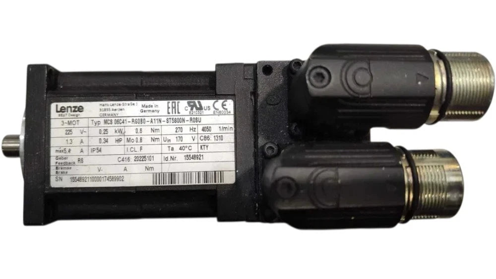 Lenze MCS 06C Servomotor 0,25 kW – MCS 06C41-RS0B0-A11N-ST5S00N-R0SU