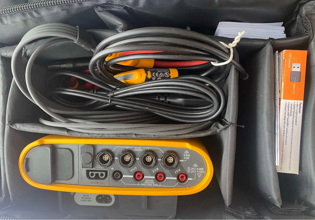 Registrador de potencia Fluke 1736 | Analizador de monitorización de energía y potencia | Trifásico | Registro de potencia