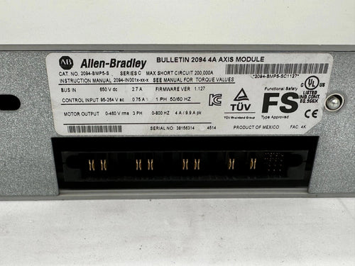 Servoaccionamiento Allen‑Bradley Kinetix 6000 2094-BMP5-S Serie C | 400/460 V | Módulo de eje de 4 A