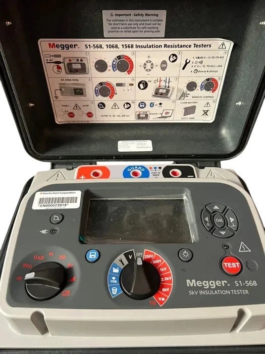 Megger S1-568 5kV Insulation Resistance Tester | Calibrated | High-Voltage Megohmmeter