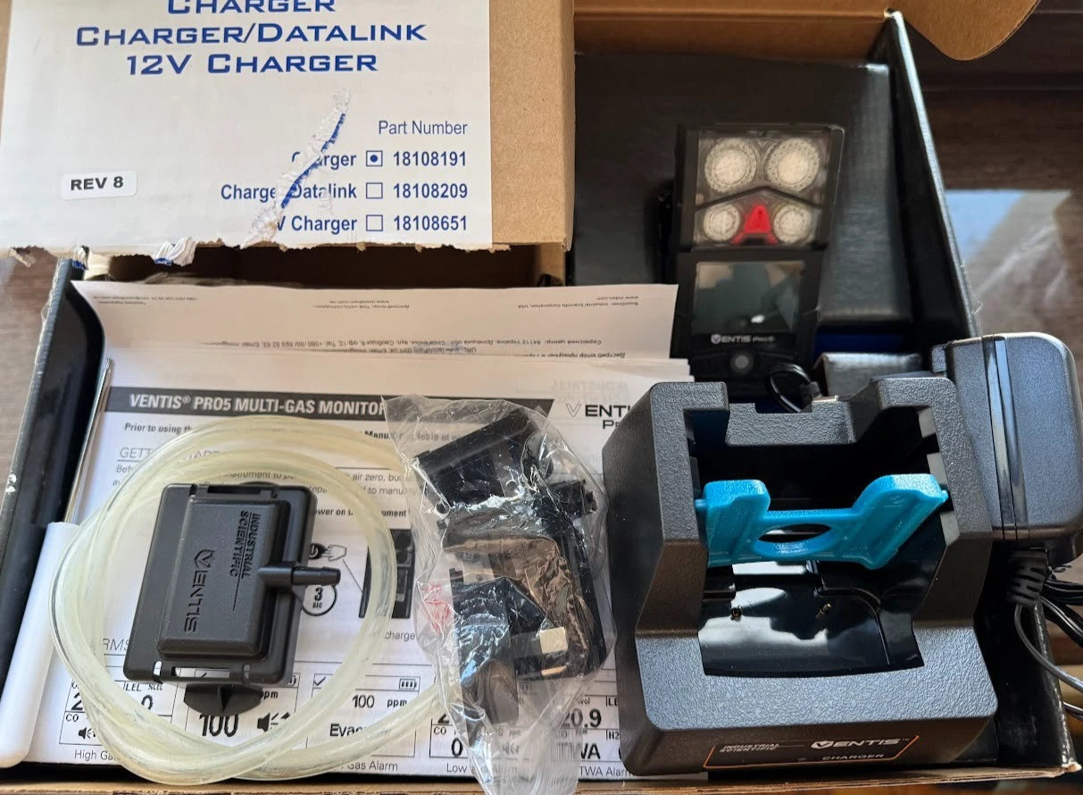 Industrial Scientific Ventis Pro5 Multi Gas Detector H2S CO O2 SO2 | ATEX IECEx