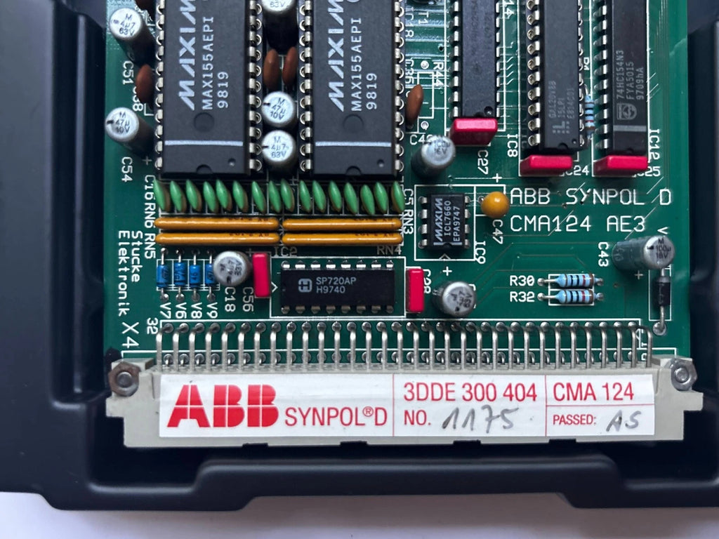 ABB SYNPOL D CMA124 AE3 Control Board 3DDE300404 – Industrial Generator Synchronizing Module