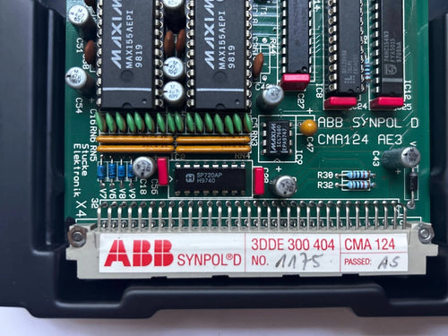 ABB SYNPOL D CMA124 AE3 Control Board 3DDE300404 – Industrial Generator Synchronizing Module