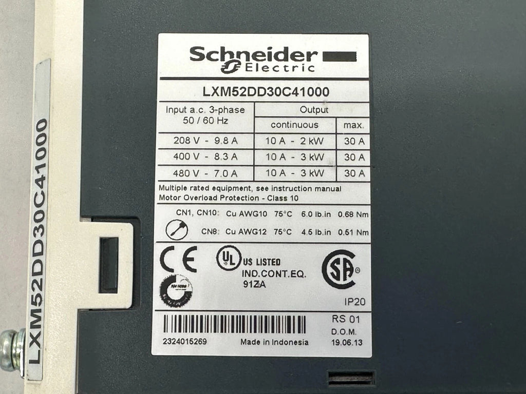 Schneider Electric Lexium 52 LXM52DD30C41000 Servoantrieb – 3-phasig