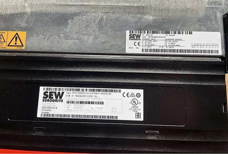 SEW MOVIDRIVE B MDX61B0022-5A3-4-0T + DEH11B + DFE32B | 400 V Frequency Inverter
