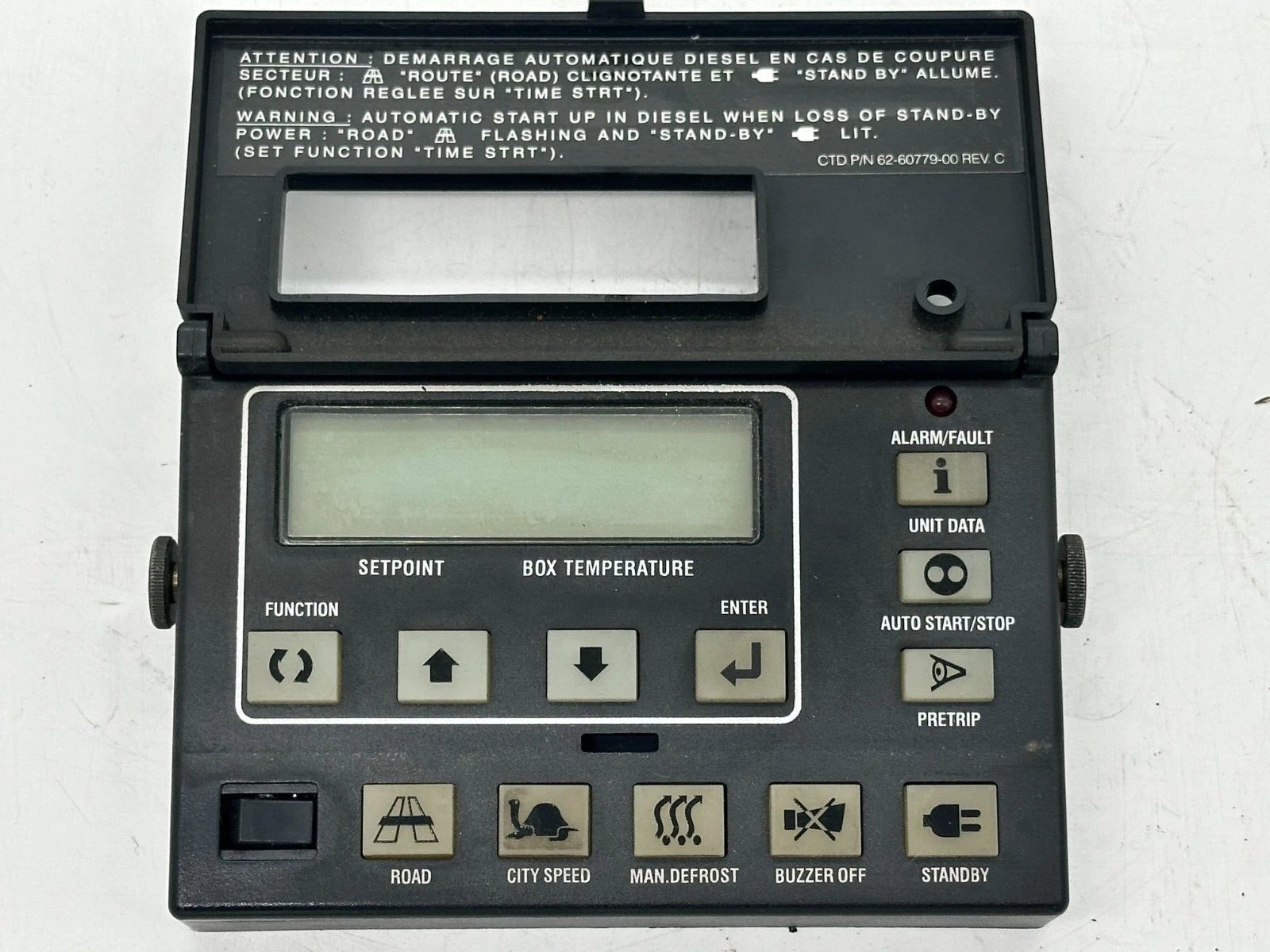 Controlador de cabina de transporte 12-00325-01 | Panel de control de refrigeración para transporte SUPRA y GENESIS