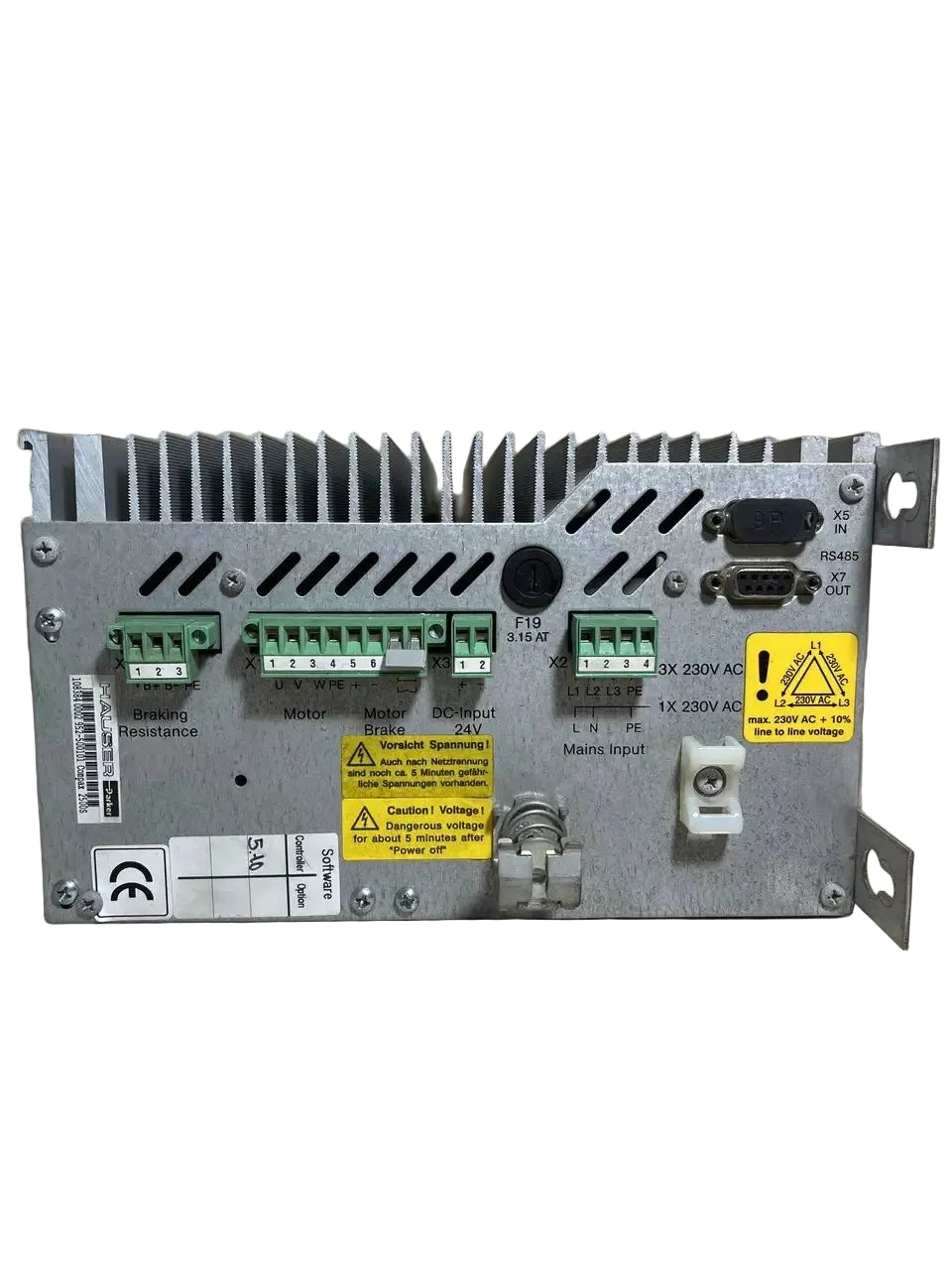 Parker Compax-S 2500S Servo Driver – 3x230VAC / 1x230VAC – RS232 / RS485