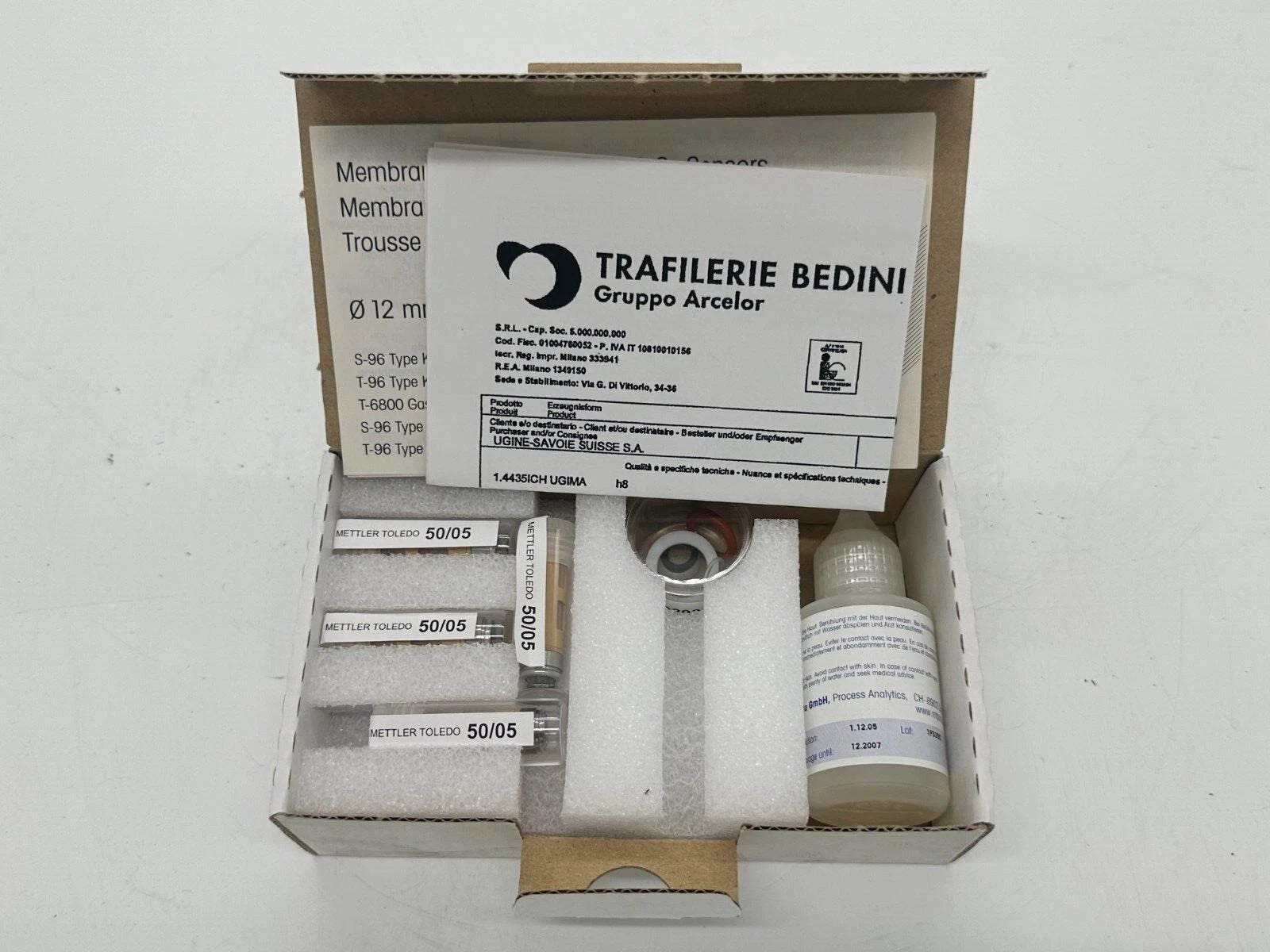 Mettler Toledo O2-Membran-Kit T 96 3.1 B – Sauerstoffsensor-Membran-Kit (P/N 52200024)