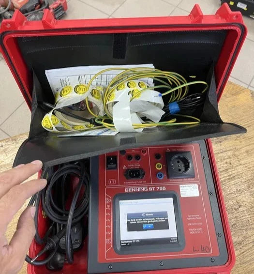 Comprobador de electrodomésticos ENNING ST 755 | Comprobador de seguridad eléctrica VDE 0701-0702 | Calibrado