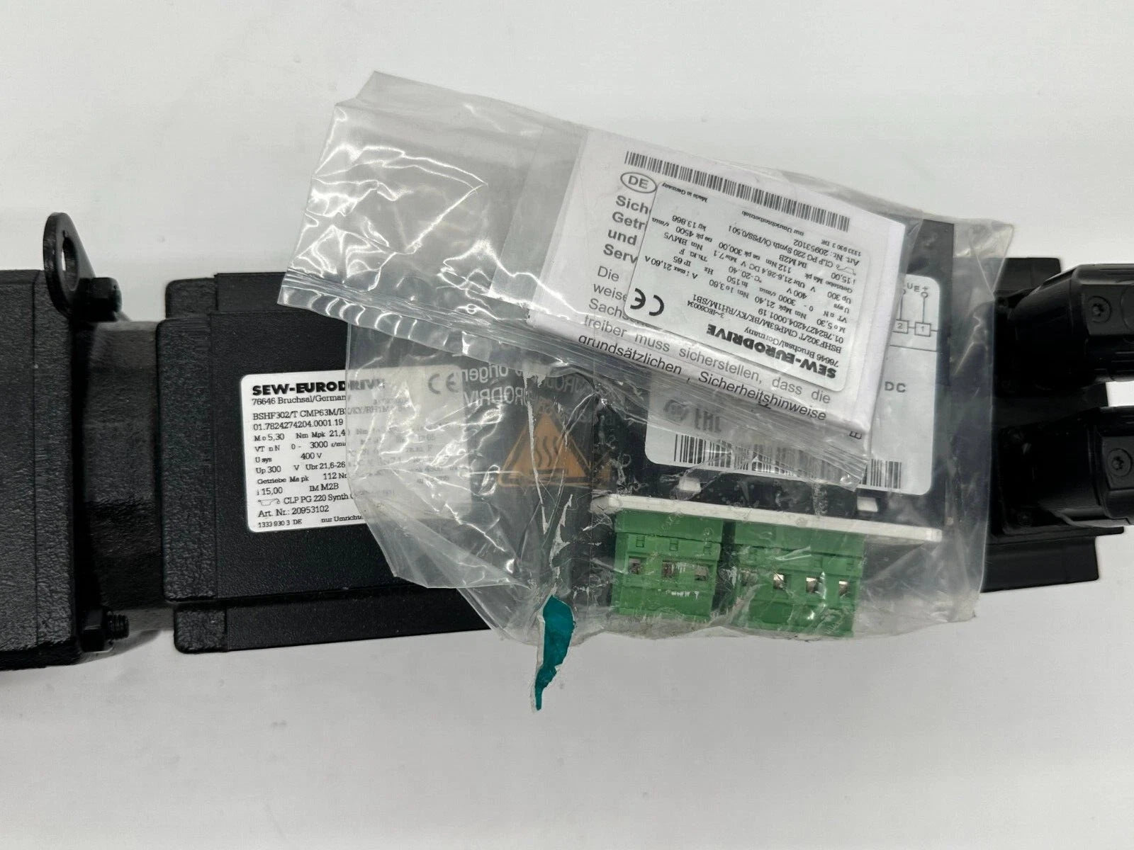 SEW-EURODRIVE BSHF302/T CMP63M/BK/KY/RH1M/SB1 Servo-Getriebemotor-Baugruppe
