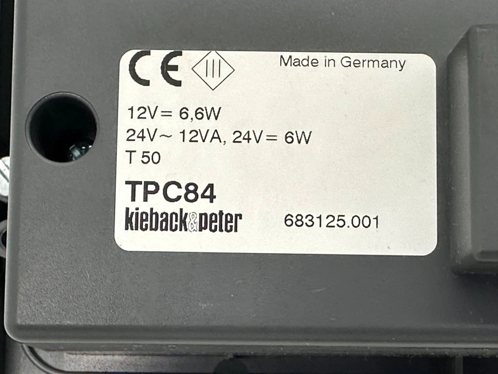 Kieback & Peter TPC84 Touch Panel Operator Terminal, 12/24 V, USB & RJ45, Building Automation HMI