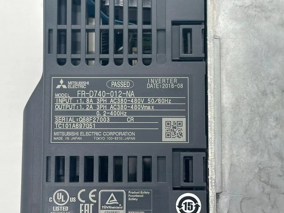 Mitsubishi Electric FR-D740-012-NA Compact Inverter (D700 Series) – 3-Phase 400 V