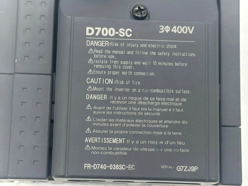 Mitsubishi Electric FR-D740-036SC-EC Inverter – D700-SC Series, 3-Phase 400 V