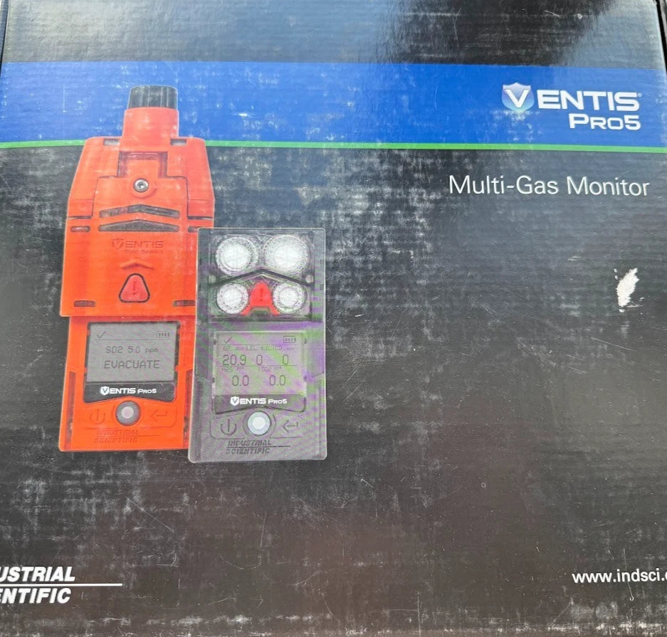 Industrial Scientific Ventis Pro5 Multi Gas Detector H2S CO O2 SO2 | ATEX IECEx