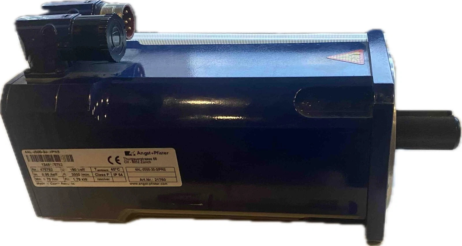 Angst+Pfister 4AL-0500-30-0/PRS AC Servo Motor 1.79kW 70Nm 3000rpm