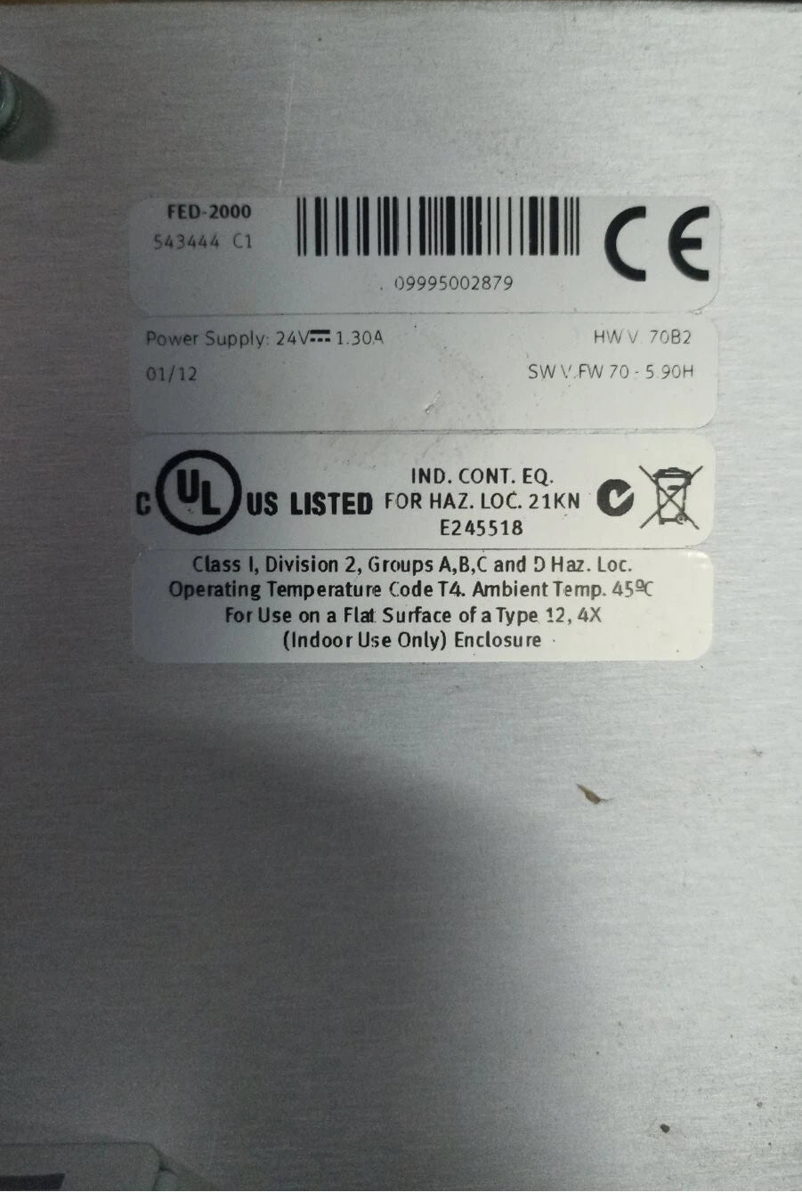 Festo FED-2000 HMI Operator Panel – 24V DC – Mat.Nr. 543444 – Industrial Touch Display