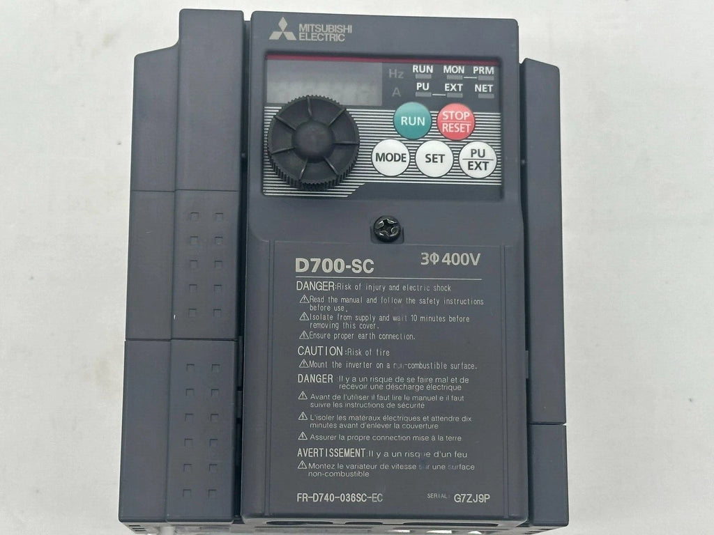 Mitsubishi Electric FR-D740-036SC-EC Inverter – D700-SC Series, 3-Phase 400 V