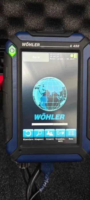 Wöhler A 450 Flue Gas Analyzer – Combustion & Emissions Tester (O₂, CO, CO₂, Temp, Draft)