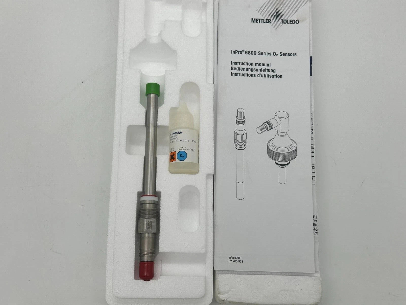 Mettler Toledo InPro6800/12/120 Sauerstoffsensor – O₂-Prozesssensor (P/N 52200965)