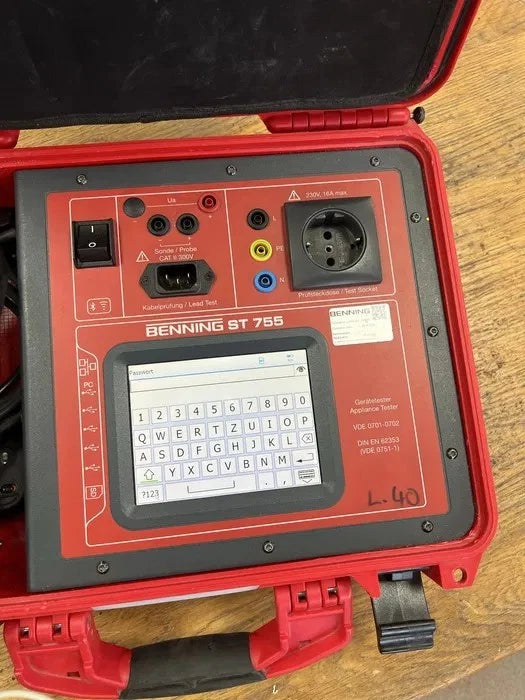 Comprobador de electrodomésticos ENNING ST 755 | Comprobador de seguridad eléctrica VDE 0701-0702 | Calibrado