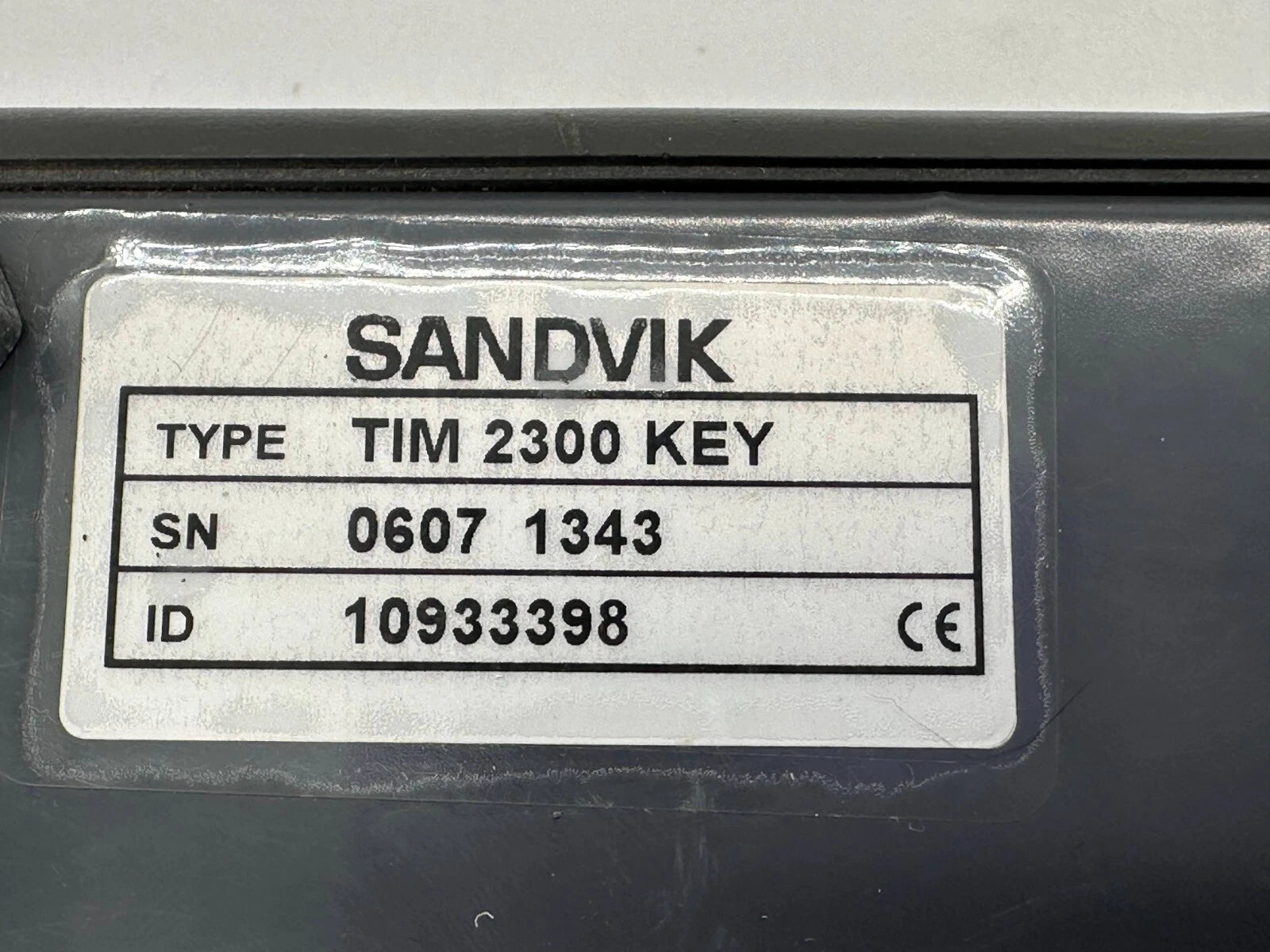 Sandvik TIM 2300 KEY Display Unit – Operator Interface Module – ID 10933398
