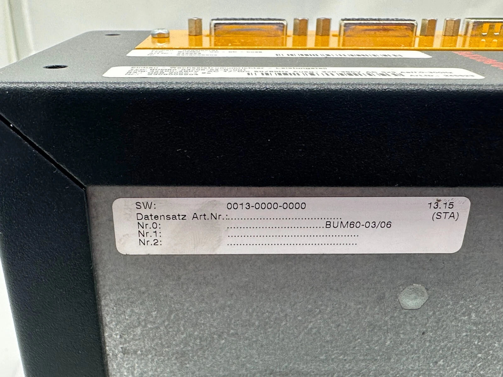 Baumüller BUM60 Servo Drive BUM60-VC-OC-0036 + Power Module BUM60-03/06-54-B-001 | 3×400–480 V